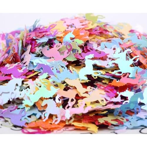 Various colors mixed needlework sequins shiny stars heart flower unicorn sequins sequins DIY manicure nail decoration