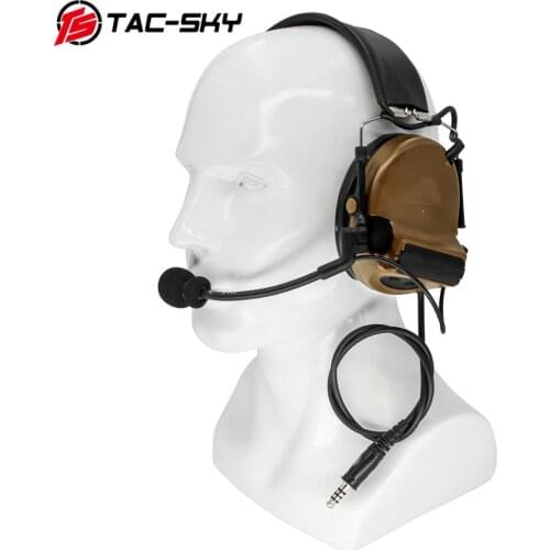 TAC-SKY COMTAC II silicone earmuffs version outdoor sports noise reduction pickups military shooting earmuffs tactical headsetCB