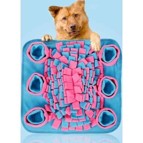 Pet Dog Snuffle Mat Pet Sniffing Training Blanket Detachable Fleece Pads Dog Mat Relieve Stress Nosework Puzzle Toy Pet Nose Pad