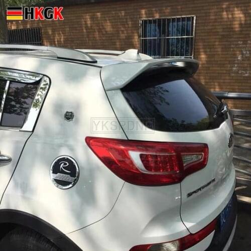 For Kia sportage spoiler 2011-2017 sportage Spoiler light High Quality ABS Material Car Rear Wing Primer Color Rear Spoiler