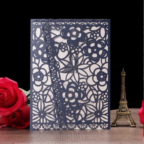 Laser Cut Wedding Invitations Card Mariage Anniversaire Business Birthday Party Decoration Supplies Invite Word Of Honor Cards