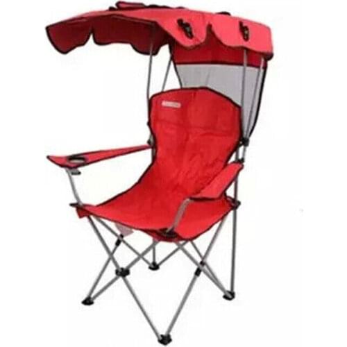 Comfort High Back Shade Folding Chair Four Seasons Courtyard Shade Chair with Canopy Carry Shade Canopy Chair Camping Chair