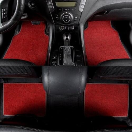 Kalaisike universal car floor mats for Skoda all models octavia fabia rapid superb kodiaq yeti car styling auto accessories