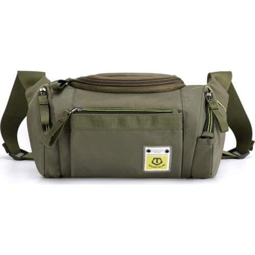 Top Quality Vintage Waterproof Men Hip Bum Belt Cross Body Shoulder Messenger Bag Large Capacity Travel Sling Chest Waist Pack