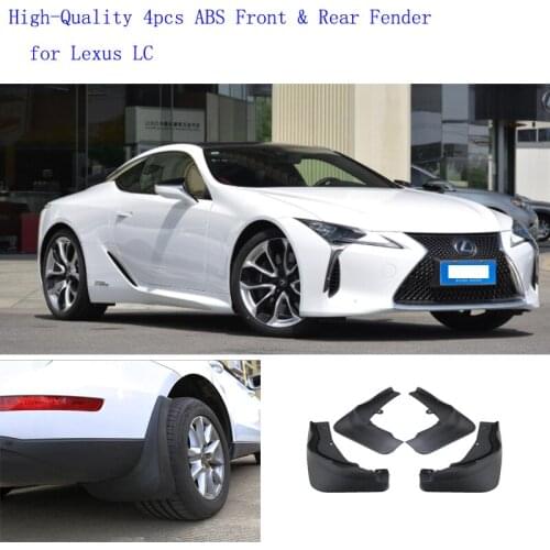High-Quality 4pcs ABS Front & Rear Fender for Lexus LC Car Mud Flaps Splash Guard Mudguard Mudflaps Accessories