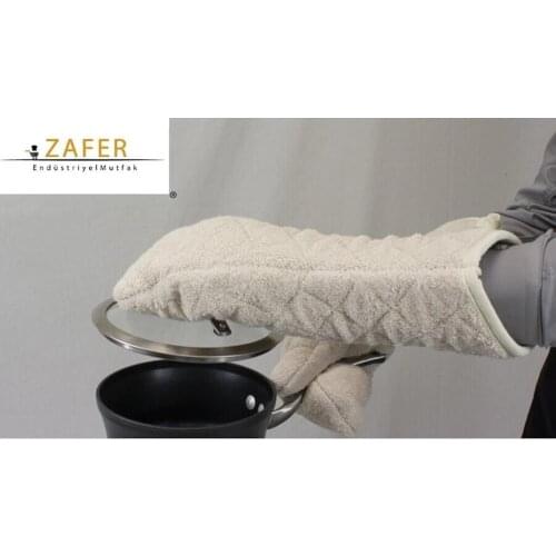 Zem Kitchen Fireproof Oven Glove Double (35cm) ı Kitchen Set ı Oven Glove ı Pot Holder