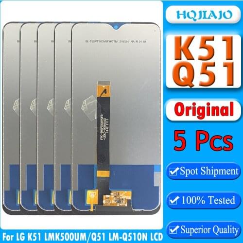 5pcs Original For LG K51 LMK500 LM-X540 LCD Display Touch Screen Replacement Assembly Repair For LG Q51 LCD LM-Q510N Display