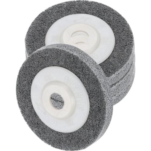 4" 100mm Fiber Wheels Nylon Wheel Bowl Polishing Abrasive Discs 7p Grinder Tool 4pcs