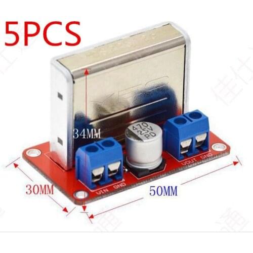 5PCS YDS-5 DC-DC power supply stabilized power module 12-36 V transform 5 V short high-efficiency protection circuit