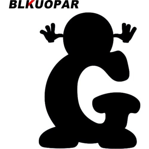 BLKUOPAR for Q version G Car Stickers Creative Sunscreen Windshield Decals Waterproof Simple Helmet Surfboard RV Decor Car Label