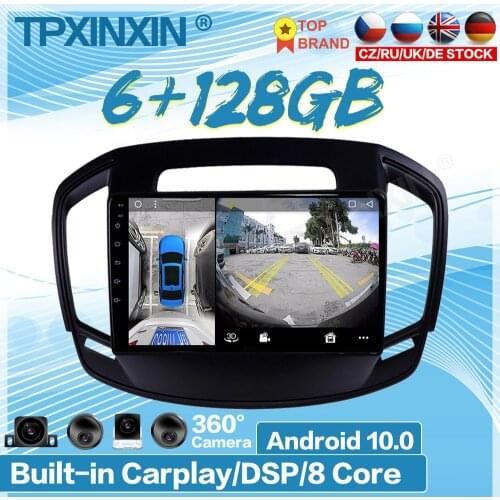 6G+128G Android 10.0 For Opel Insignia 2014-2017 Car Multimedia Player Recorder Stereo Radio GPS Auto Audio Navigation Head Unit