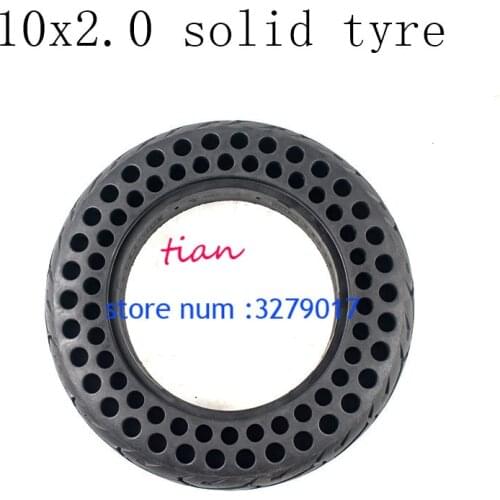 Free Shipping Good Quality 10 Inch Electric Skateboard BicycleE-Bike Tire 10x2.0 Honeycomb Shock Absorber Solid Tire Proof Tyre
