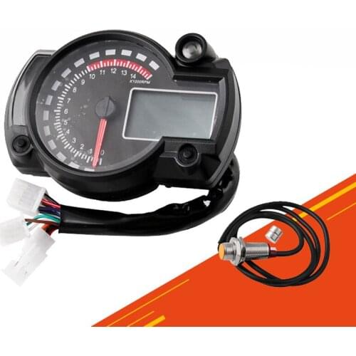 7 Colors LCD Digital Universal Speedometer Motorcycle Odometer Meter MAX 299 KM/H Motorbike Moto Dashboard Motorcycle
