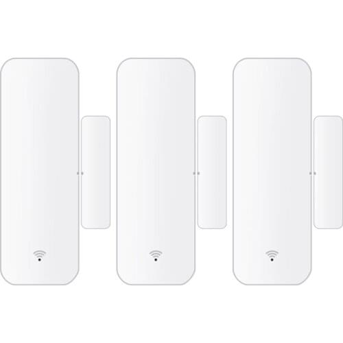 Tuya Smart WiFi Door Sensor Alarm Door and Window Sensor Open/Close Detector Home Security Alarm for Alexa Google Home Tuya APP