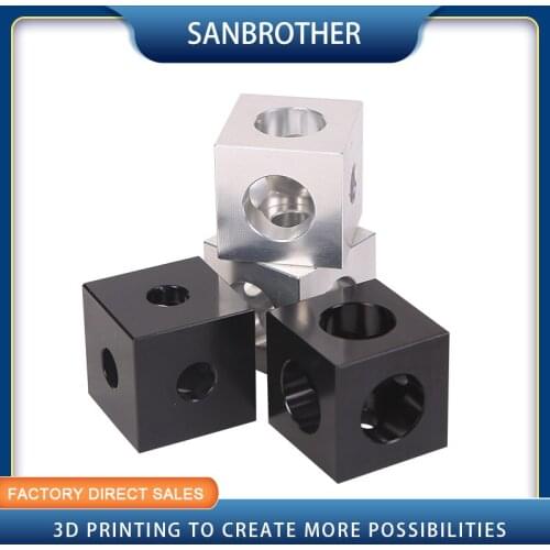 3d Printer Parts Openbuilds 2020 Aluminum Block Cube Prism Connector Wheel Regulator Cube Corner V-slot Three Way Corner Bracket