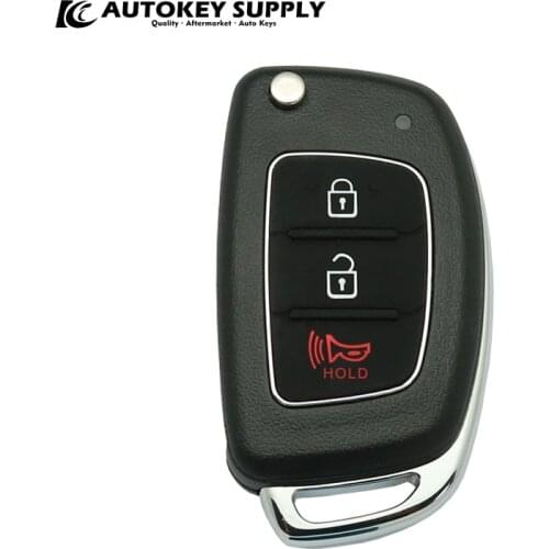 For NewHyunda i10 i20 i20 i30 3 Buttons Remote Flip Key With Hold In Red AKHKF127