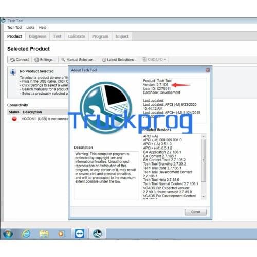 For-Volvo Premium Tech Tool ptt dev2tool 2.7.106/1.12 Development Mode Truck Excavator Construction Diagnostic tool in HDD