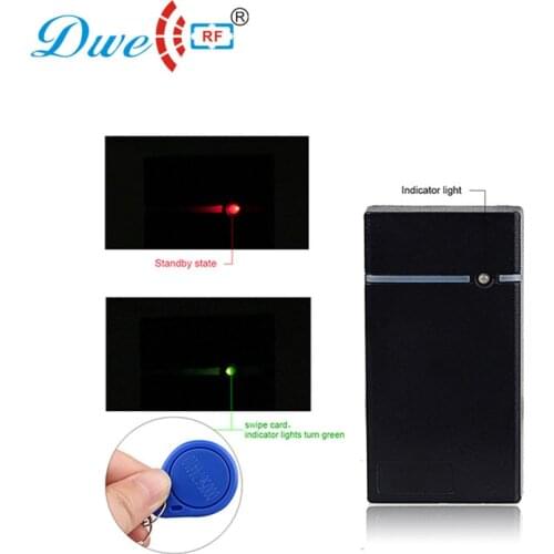 DWE CC RF Black mini 125khz EM4100 rfid proximity tag card reader with rs232