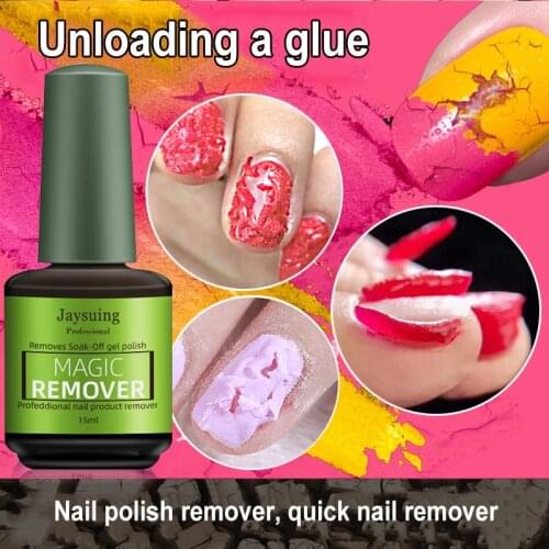 Nail Gel Polish Remover Magic Remover Healthy Fast Soak Off Gel Nail Art Polish UV Base Top Coat Burst Glue Manicure Tools 15ml