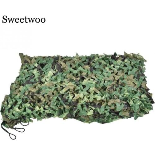 Camping Camo Net 2X3M 3X4M 4X5M Customizable Woodland Jungle Camouflage Net Hunting Shooting Fishing Shelter Hide Netting