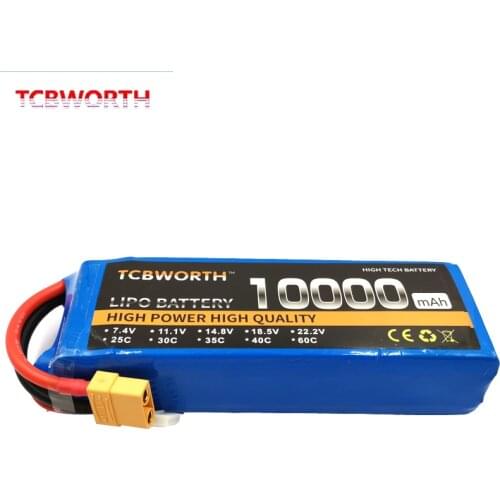 RC 3S LiPo Battery 11.1V 10000mAh 25C for RC Airplane Helicopter Quadrotor Drone Boat 3S RC Li-Po New Original Rechargeable