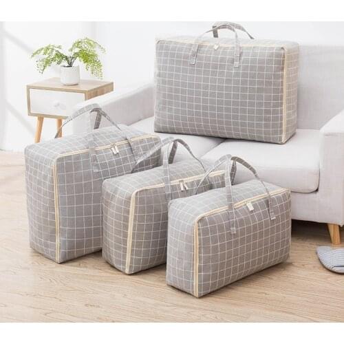 105L Under Bed Storage Bag Foldable Large Capacity for Comforters Blankets Bedding Duvets Clothes Sweaters Storage Bag