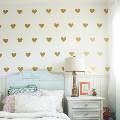 Cartoon Cute Love Heart Wall Stickers For Kids Baby Rooms Art Mural Home Decor Peel And Stick Vinyl DIY Removable Wallpaper