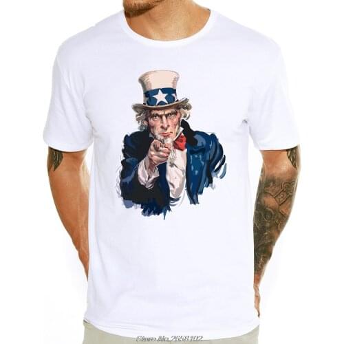 2019 New Arrival Men Fashion Uncle Sam T-Shirt And Summer Short Sleeve Tee Cool Design Tops T Shirt Harajuku Streetwear
