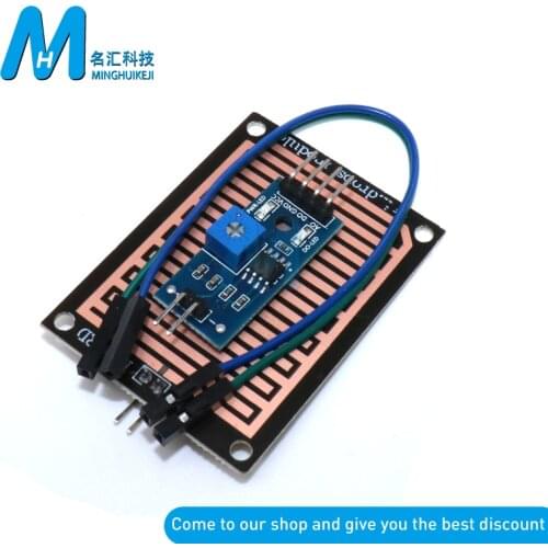 New Snow / Raindrops Detection Sensor Module Rain Weather Module Humidity For Arduino Raindrops Module