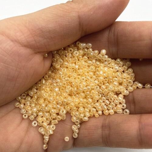 New 2/ 3/ 4/mm cream beads Charm Czech Glass Seed Beads DIY Bracelet Beads for Jewelry Making Earring Necklace # 10