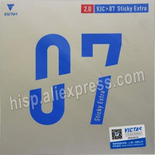 Original Victas VJ07 sticky Extra table tennis rubber stickky rubber fast attack loop table tennis racket ping pong rubber