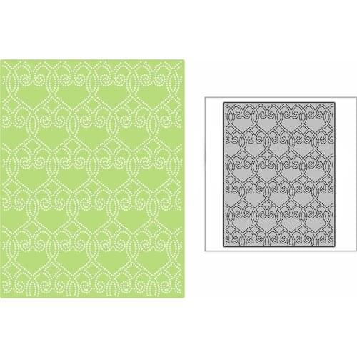 New Dotted Amazing Lace Background Panel 2021 Metal Cutting Dies for DIY Scrapbooking and Card Making Embossing Craft No Stamps