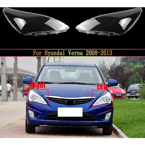 Front Car Lampshade Glass Lens Case Auto Caps Shell Headlight Cover For Hyundai Verna 2008 2009 2010 2011 2012 2013