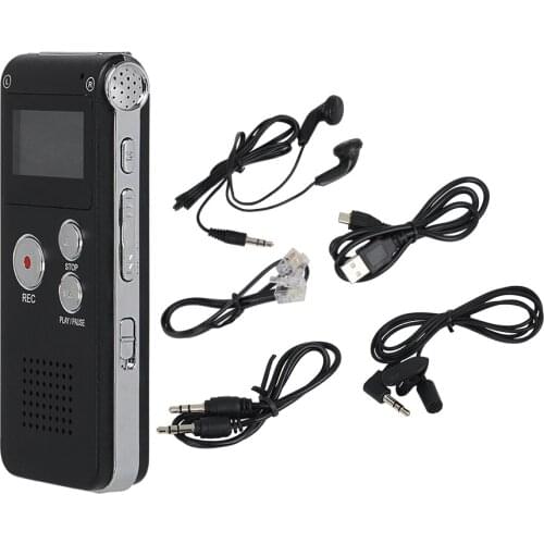 Rechargeable 8GB Digital Audio Voice Recorder Dictaphone Telephone MP3 Player ET Recorder Player