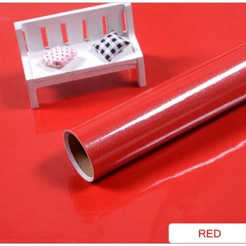 Thickened pearlescent paint self-adhesive wallpaper old furniture cabinet door renovation and color change gloss waterproof and