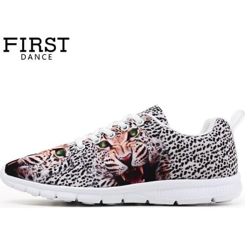 First Dance Women Fashion Animal Print Leopard Shoes Women Sneakers