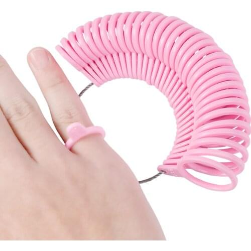 1pcs US Wholesale Plastic Ring Size Finder Mandrel Stick Finger Gauge For DIY Jewelry Making Ring Size Measuring Tool Jewelry
