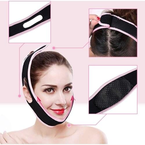 1pc V Shape Lifting Facial Mask Facial Slimming Bandage Mask Face Slim Chin Check Neck Lift Mask For Adults Beauty Tools