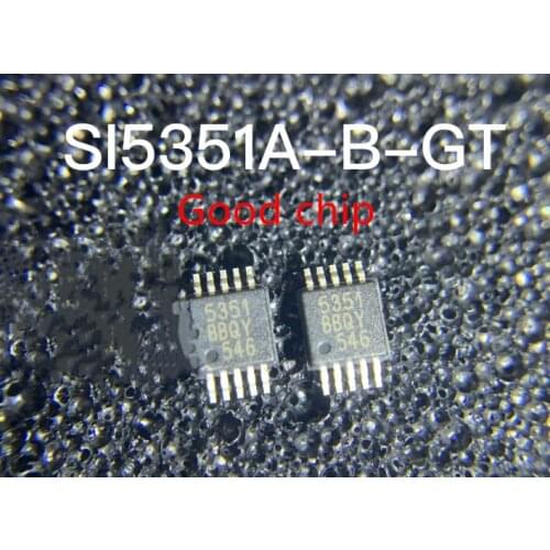 10PCS SI5351 SI5351A-B-GTR 5351 SI5351A-B-GTR MSOP10 Programmable CMOS Clock of any frequency New original stock