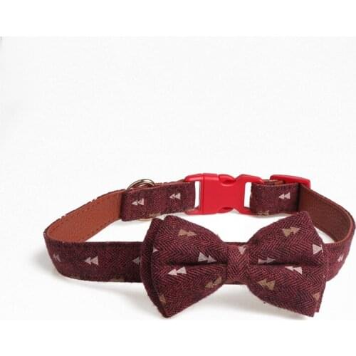 15PCS / LOT Medium And Large Dogs With Safety Bows Pet Collar Dog Collar Dog Cat Adjustable Neck Strap