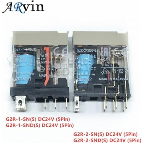 2PCS/Lot OMRON RELAY G2R-2-SN(S) 24VDC G2R-1-SN(S) G2R-2-SND(S) G2R-1-SND(S) P2RF-05-E P2RF-08-E Brand New and Original Relay