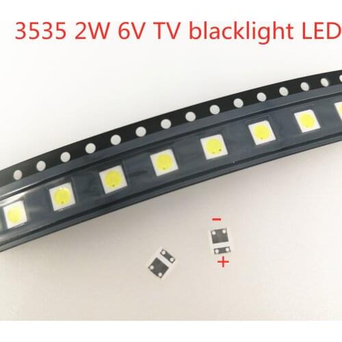 200PCS For LG LATWT391RZLZK SMD LED 3535 6V Cold White 2W For TV/LCD Backlight TV Application