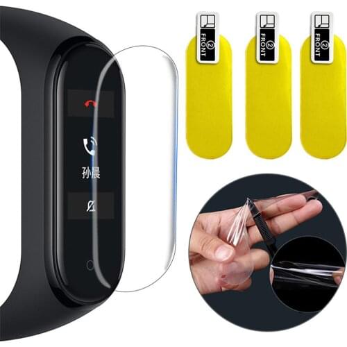 3Pcs HD TPU Shatterproof Anti-scratch Screen Protector Film for Xiaomi Mi Band 4