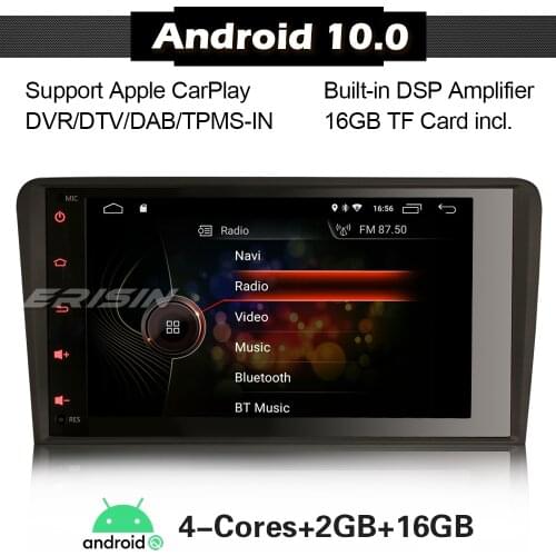 4283 Android 10 Car Stereo 9" for Audi A3 S3 RS3 DSP Carplay DAB+ WIFI TPMS DVB-T Autoradio Radio Head Unit Sat Nav GPS SWC RDS