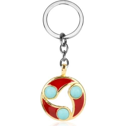 Dongsheng Dota2 Talisman Of Evasion Keychain Hot Game Dota 2 Round Metal Key Rings Gift Key chain Jewelry Key Holder for Car