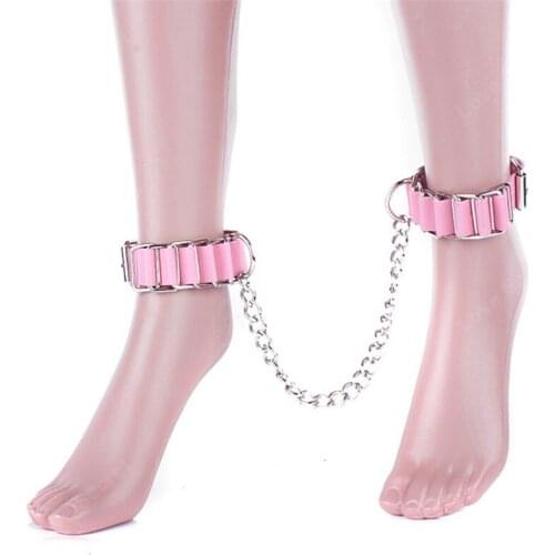 PU Leather Foot Cuffs Ankle Cuffs Adult Game Slave Fetish Bondage Restraints Sex Game Bdsm Sex Toy Sex Products for Couples