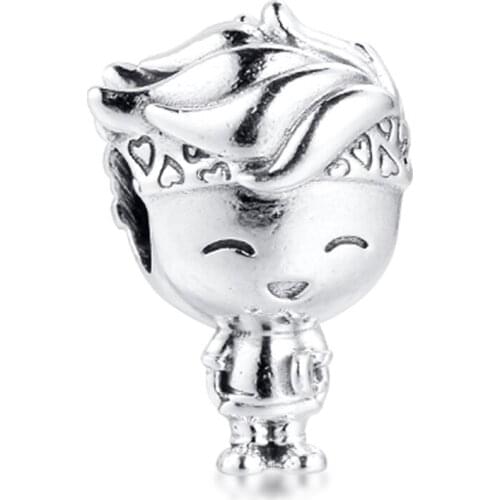 Fits Original Pandora Bracelet 925 Sterling Silver Boy Teenager Charms Beads for Women DIY Jewelry Making bijoux femme 2020