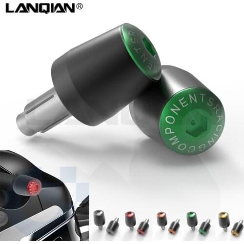 CNC Motorcycle Accessories Handlebar Grips Handle Bar Cap End Plugs For Kawasaki ninja 400 600 ER6N Versys 1000 Z800 Z900 Z1000