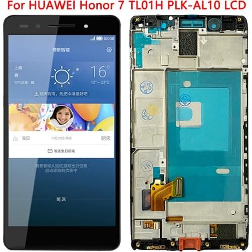 For HuaWei Honor 7 LCD Touch Screen With Frame 5.2 Inch PLK-TL01 PLK-L01 PLK-UL00 PLK-AL10 LCD Display Digitizer Assembly