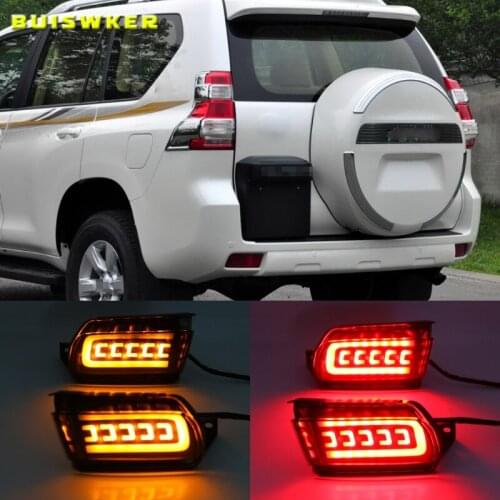 For Toyota Land Cruiser Prado 150 LC150 FJ150 GRJ150 2010 - 2020 LED Reflector Rear Bumper Tail Light Brake Light turn signal